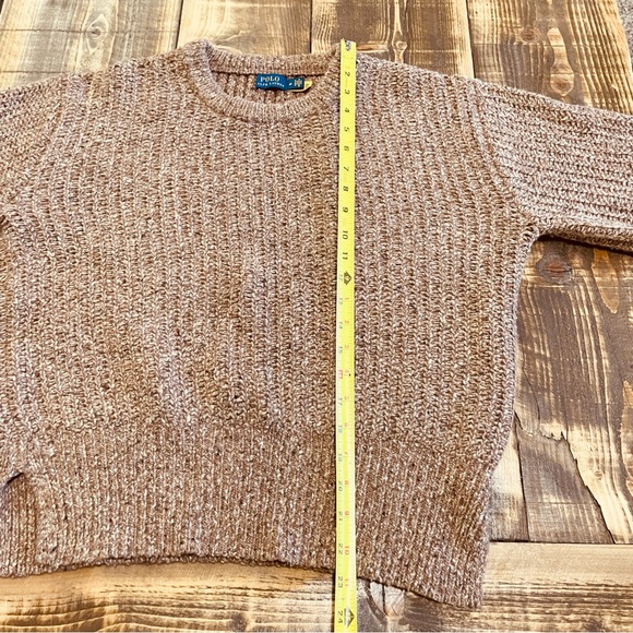 Polo Ralph Lauren Women’s Medium Brown Chunky Knit Wool-Blend Sweater - Picture 6 of 6